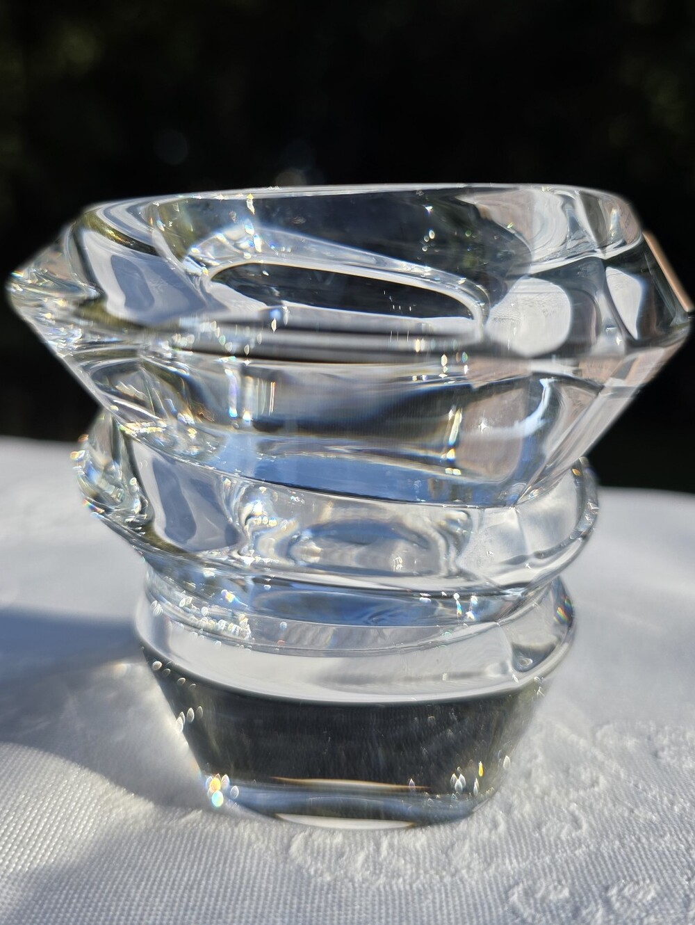 Nachtmann 24% Lead Crystal Votive Candle Holder Germany Signed